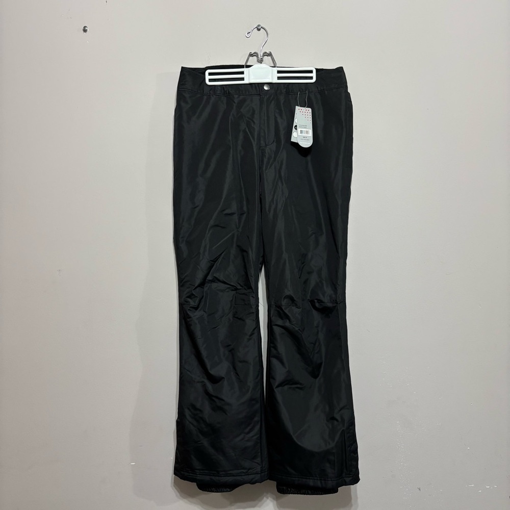 Exertek Womens Snow Pants Medium Jet Black Water Resistant Ski Padded EX5FU100M‎